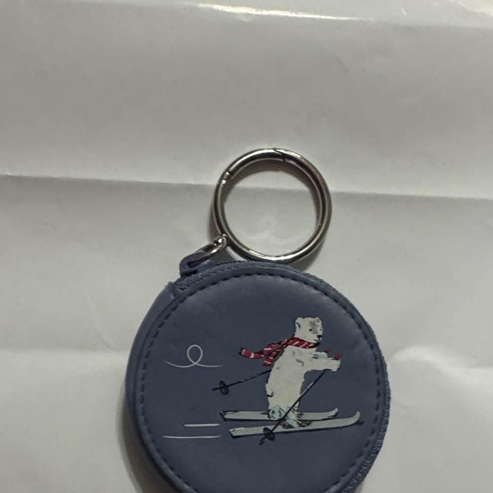 Vera Bradley Blue Keychain with Polar Bear Design-24